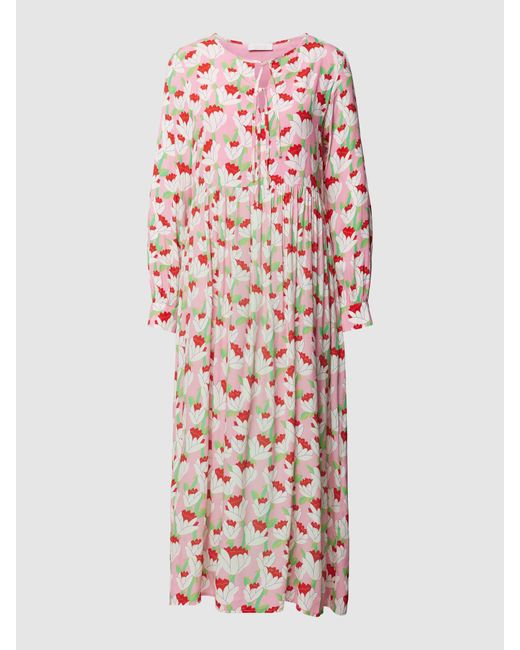 Rich & Royal Maxi-jurk Met All-over Bloemenmotief in het White