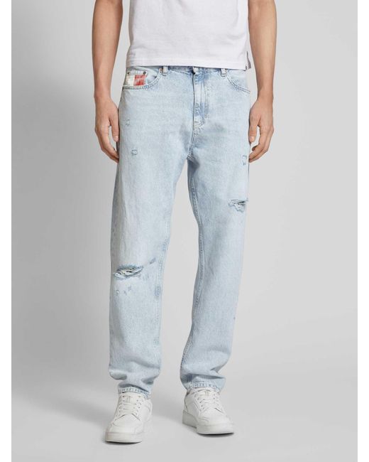 Tommy Hilfiger Jeans im Used-Look Modell 'ISAAC' in Blue für Herren