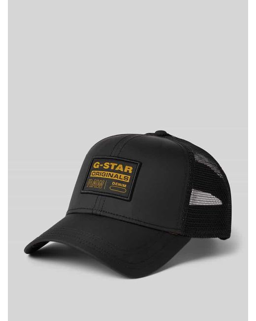 G-Star Trucker Cap mit Label-Badge in Black für Herren