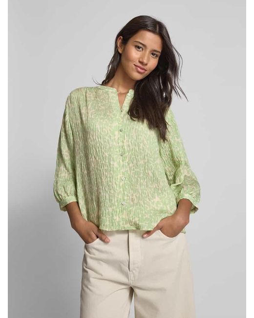 Opus Green Regular Fit Bluse in Crinkle-Optik Modell 'Famelia'