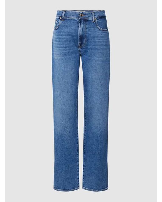 7 For All Mankind Straight Leg Jeans im 5-Pocket-Design Modell 'Ellie' in Blue für Herren