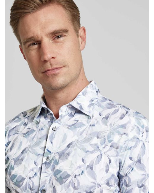DESOTO Zakelijk Overhemd Met Kentkraag in het Blue voor heren