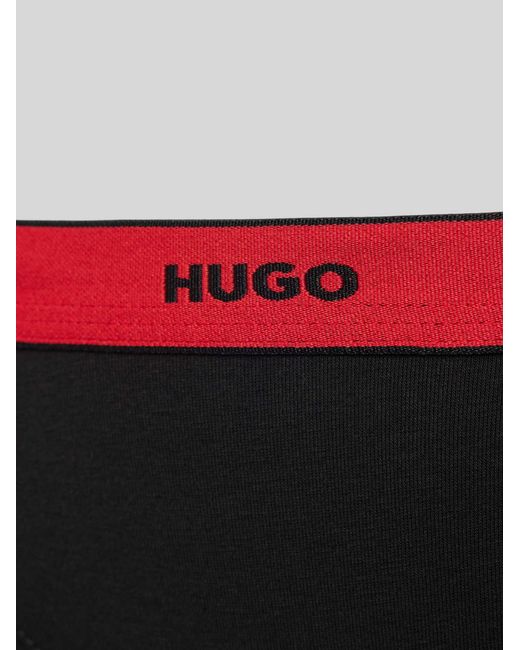 HUGO String Met Logo in het Red