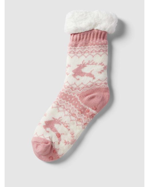 Capelli New York Socken | in AT Pink Strick-Optik in Lyst