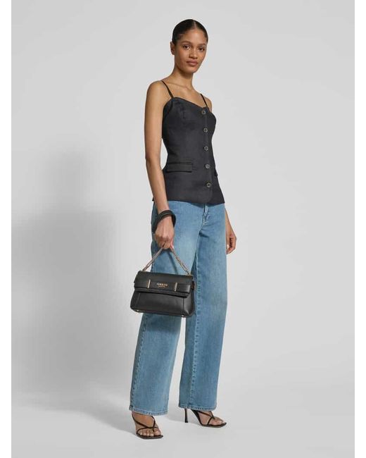 Guess Black Handtasche mit Label-Applikation