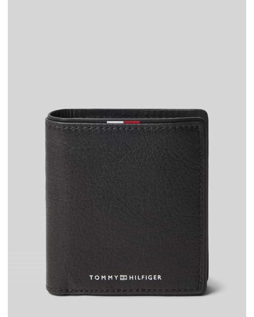 Tommy Hilfiger Portemonnaie aus Rindleder in Black für Herren
