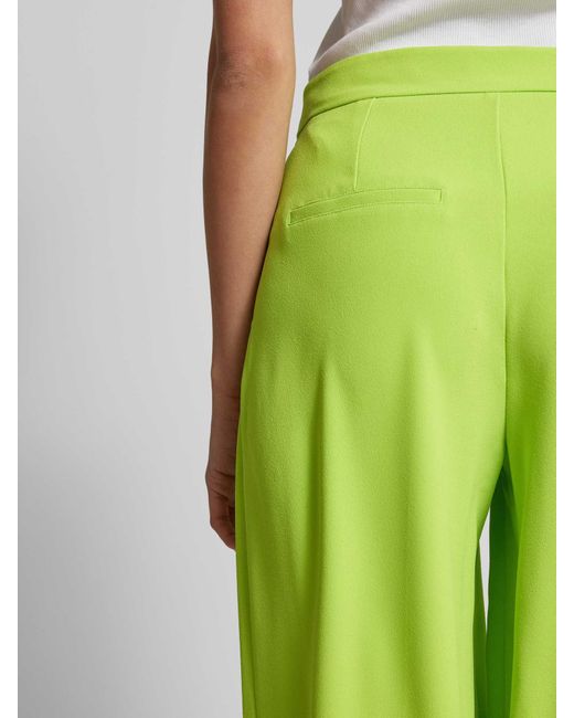 SELECTED Green Wide Leg Stoffhose mit Bundfalten Modell 'TINNI'