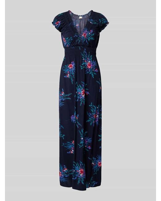 Apricot Blue Maxikleid Aus Reiner Viskose