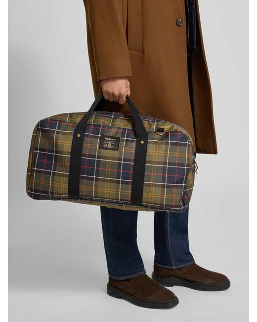Barbour Weekender mit Allover-Muster Modell 'TORRIDON HOLDALL' in Black für Herren