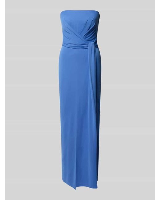 Ralph Lauren Blue Abendkleid mit Beinschlitz Modell 'ESTILA'