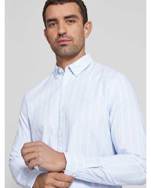 Mcneal Regular Fit Freizeithemd mit Button-Down-Kragen in Blue für Herren
