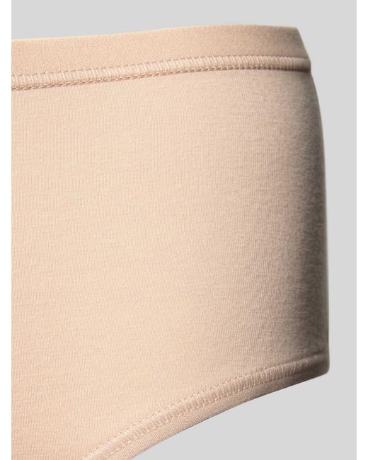 Sloggi Slip Met Labelprint in het Natural