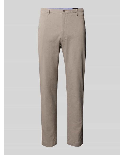 Cinque Slim Fit Chino mit Strukturmuster Modell 'brody' in Natural für Herren