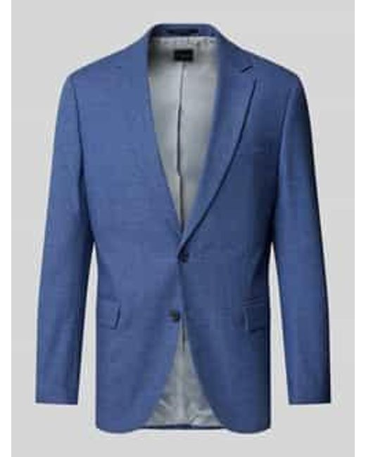 Christian Berg Men 2-knoops Colbert Met Reverskraag in het Blue voor heren