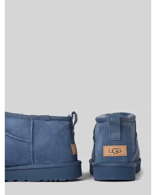 Ugg Blue Boots Mit Zugschlaufe Modell 'Classic Ultra Mini'