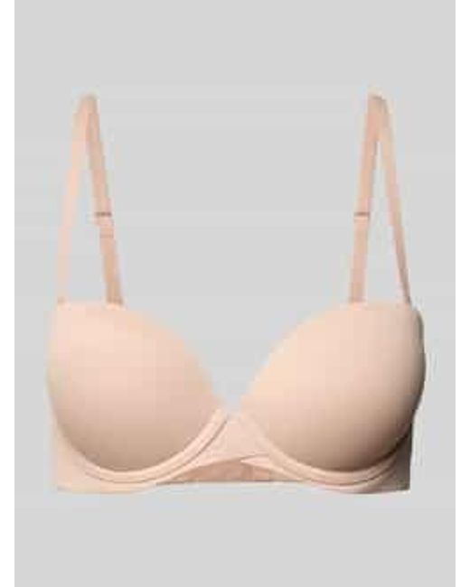 Calvin Klein Push-up-bh Met Labeldetails in het Natural
