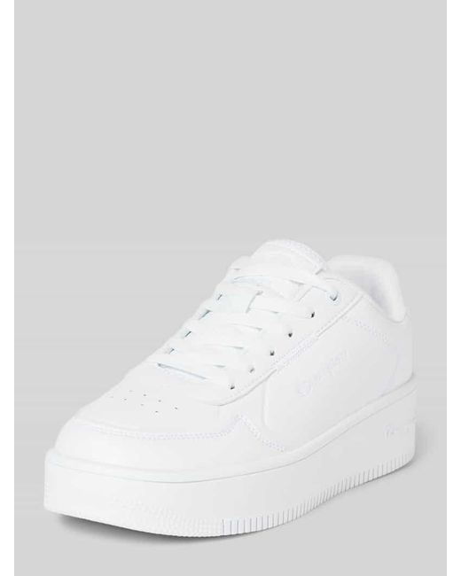 Champion White Chunky Sneaker mit Label-Stitching Modell 'Rebound'