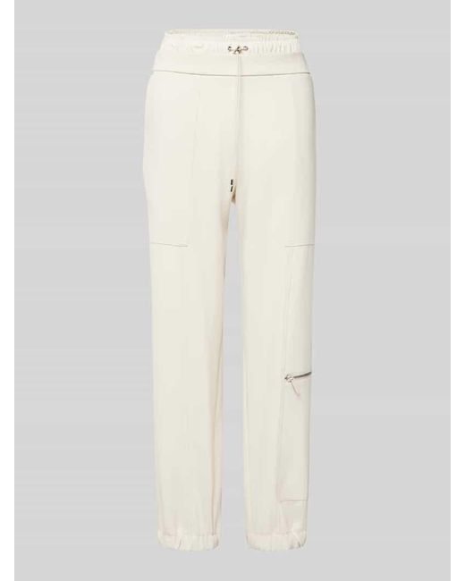 Daydream White Regular Fit Culotte Mit Aufgesetzten Eingrifftaschen