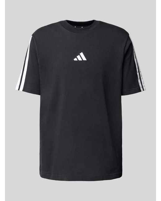 Adidas T-shirt Met Logostitching in het Black voor heren