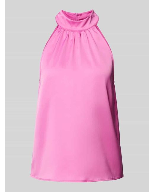 SELECTED Pink Blusentop in unifarbenem Design Modell 'LENA'