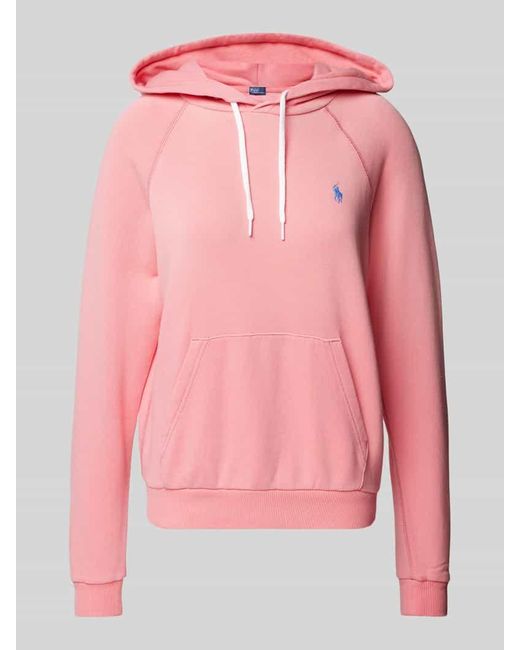 Polo Ralph Lauren Hoodie mit Logo-Stitching in Pink für Herren