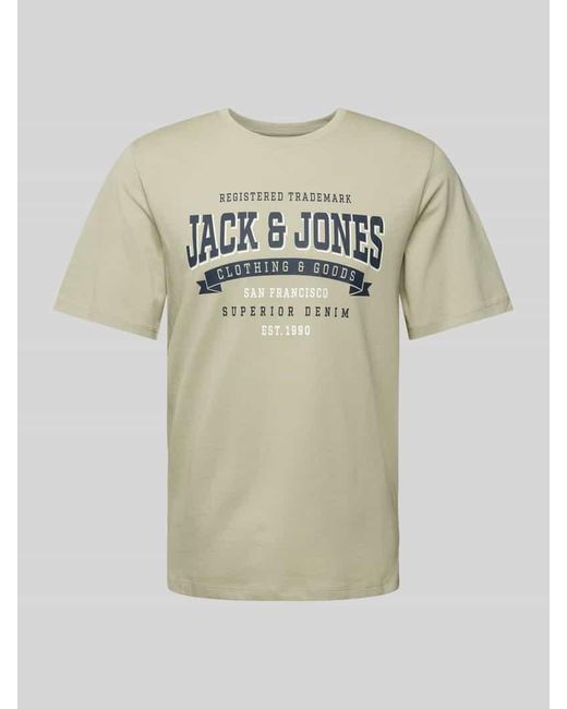 Jack & Jones T-Shirt mit Label-Print in Multicolor für Herren