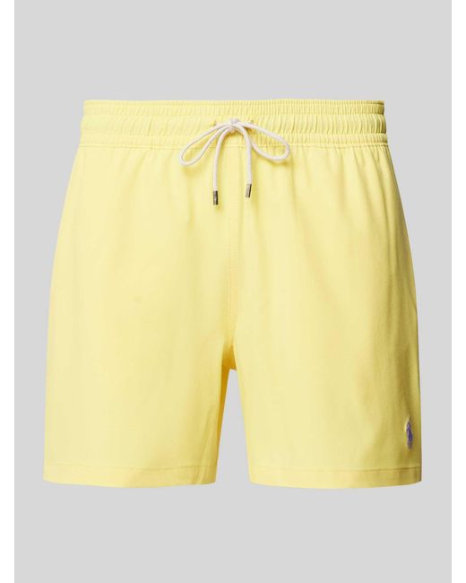 Polo Ralph Lauren Zwembroek Met Logostitching in het Yellow voor heren