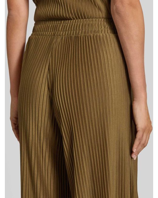 Soya Concept Stoffen Broek Met Elastische Band in het Green