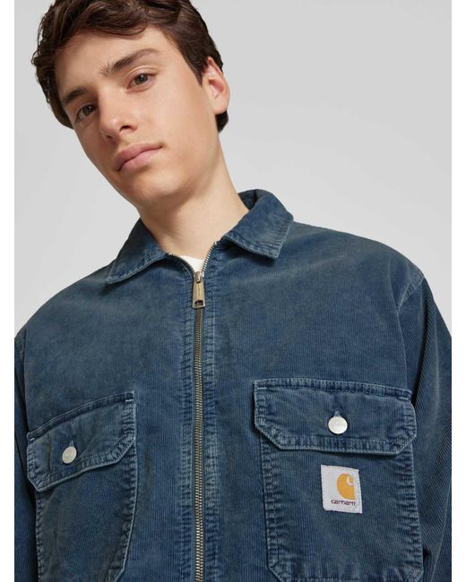 Carhartt Corduroy Jack Met Tweewegsritssluiting in het Blue voor heren