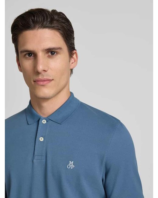 Marc O' Polo Regular Fit Poloshirt aus reiner Baumwolle in Blue für Herren
