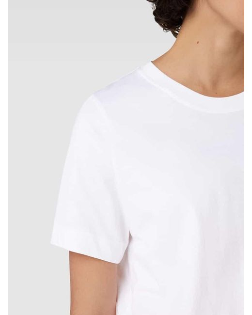 Drykorn White T-Shirt mit Rundhalsausschnitt Modell 'KIRANI'