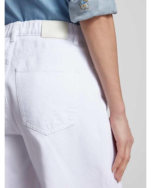 Gestuz White Wide Leg Jeans im 5-Pocket-Design Modell 'Mily'