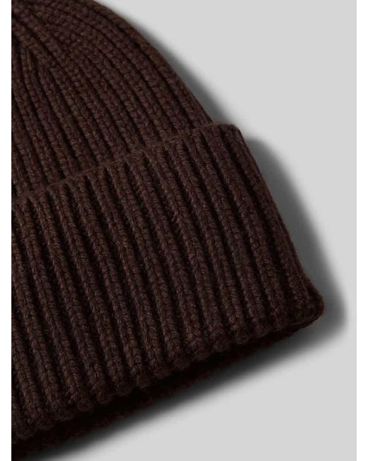 someday. Brown Strickmütze mit breitem Umschlag Modell 'Beky soft'