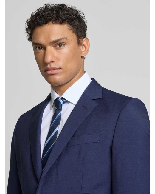 Boss 2-knoops Colbert Met Reverskraag in het Blue voor heren
