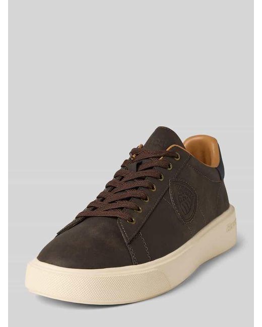 Blauer Usa Sneaker mit Label-Patch Modell 'BUCK01' in Brown für Herren