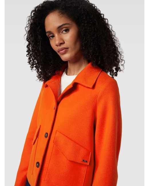 Cinque Orange Jacke mit Umlegekragen Modell 'CIELVINAR'