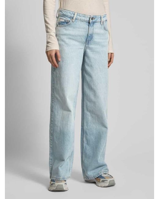 Guess Blue Wide Leg Jeans Im 5-Pocket-Design
