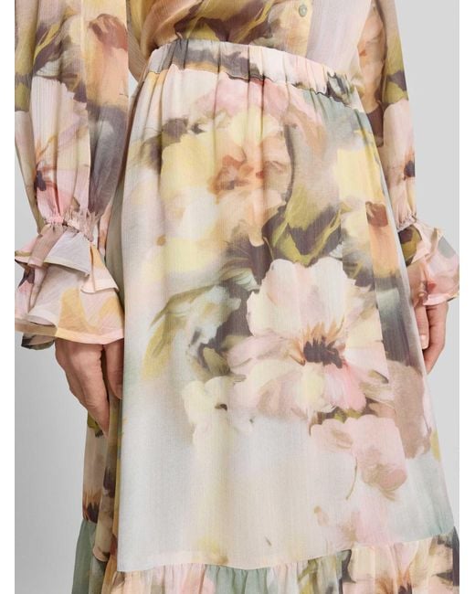 Soya Concept Midirok Met Elastische Band Model 'Carmen' in het Natural