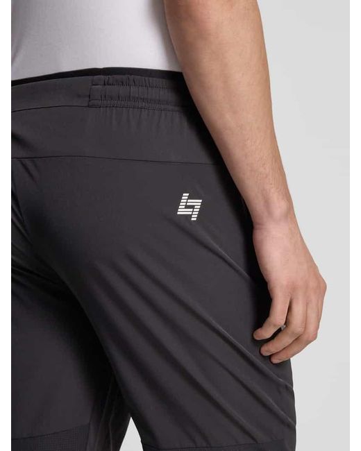 EA7 Stoffhose mit elastischem Bund in Black für Herren