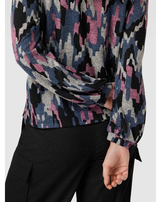 Tom Tailor Black Longsleeve mit Camouflage-Muster