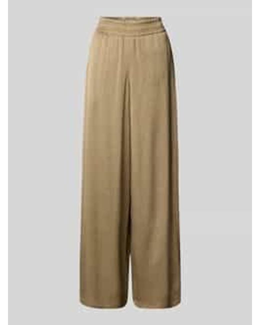 Drykorn Broek Met Wijde Pijpen En Elastische Band in het Natural