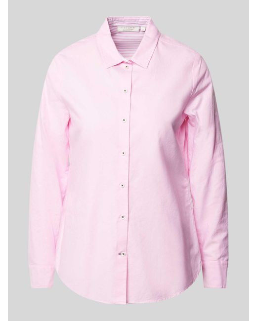 Eterna Overhemdblouse Met Kentkraag in het Pink