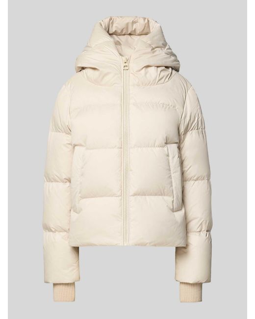 Marc O' Polo Regular Fit Donsjack Met Capuchon in het Natural
