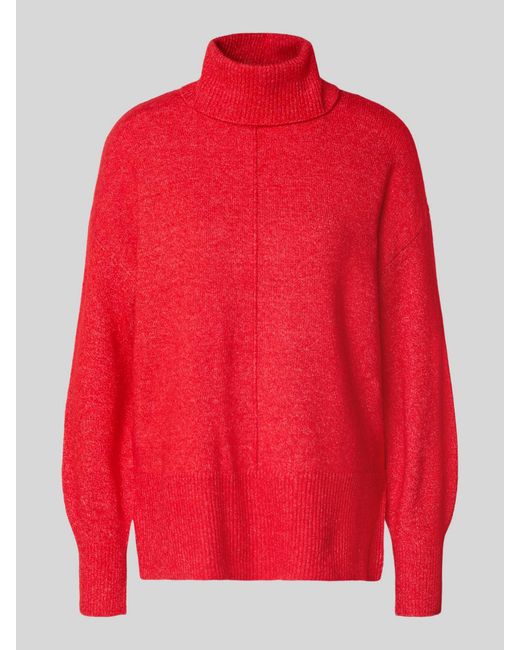 Pieces Regular Fit Coltrui Met Wol, Model 'Malou' in het Red