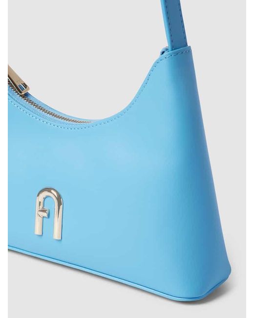 Furla Blue Handtasche mit Label-Detail Modell 'DIAMANTE'