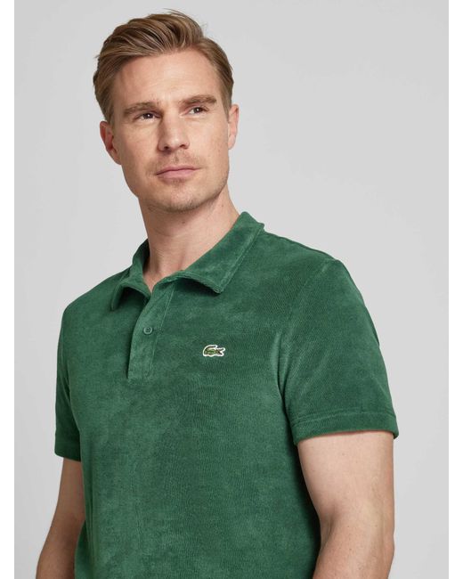 Lacoste Regular Fit Poloshirt Met Structuurmotief in het Green voor heren
