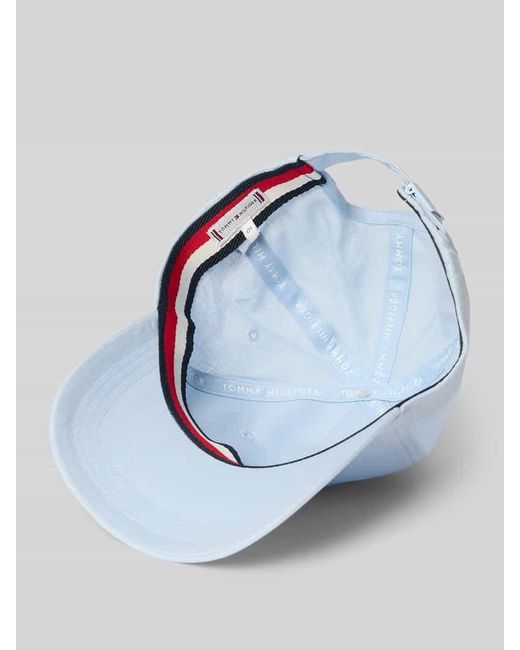 Tommy Hilfiger White Basecap aus reinem Leinen