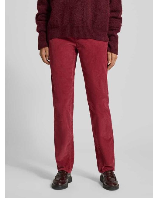 Brax Red Slim Fit Cordhose im 5-Pocket-Design Modell 'Carola'