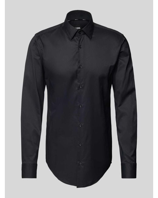 Boss Regular Fit Zakelijk Overhemd Met Knoopsluiting in het Blue voor heren