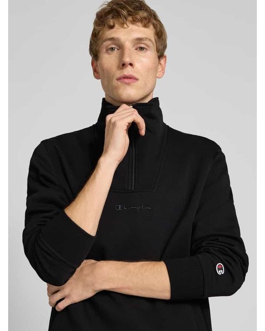 Champion Troyer mit Logo-Stitching und Eingrifftaschen in Black für Herren